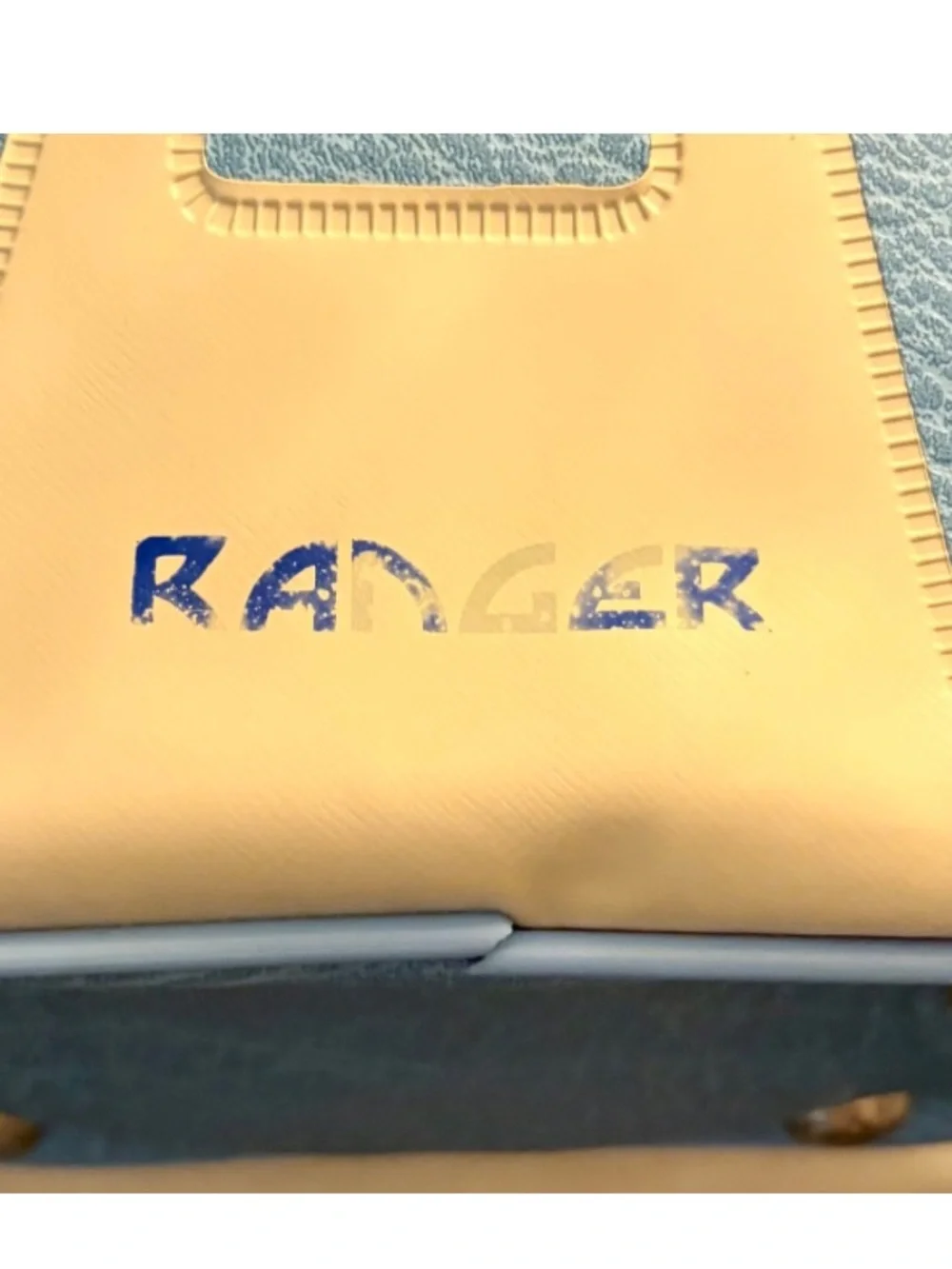 Vintage 1960s/1970s Ranger Vinyl Bowling Bag – Retro Blue & Beige